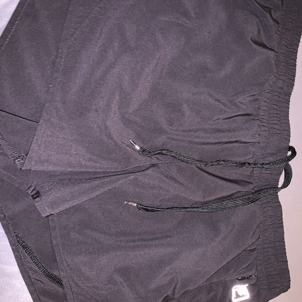black shorts